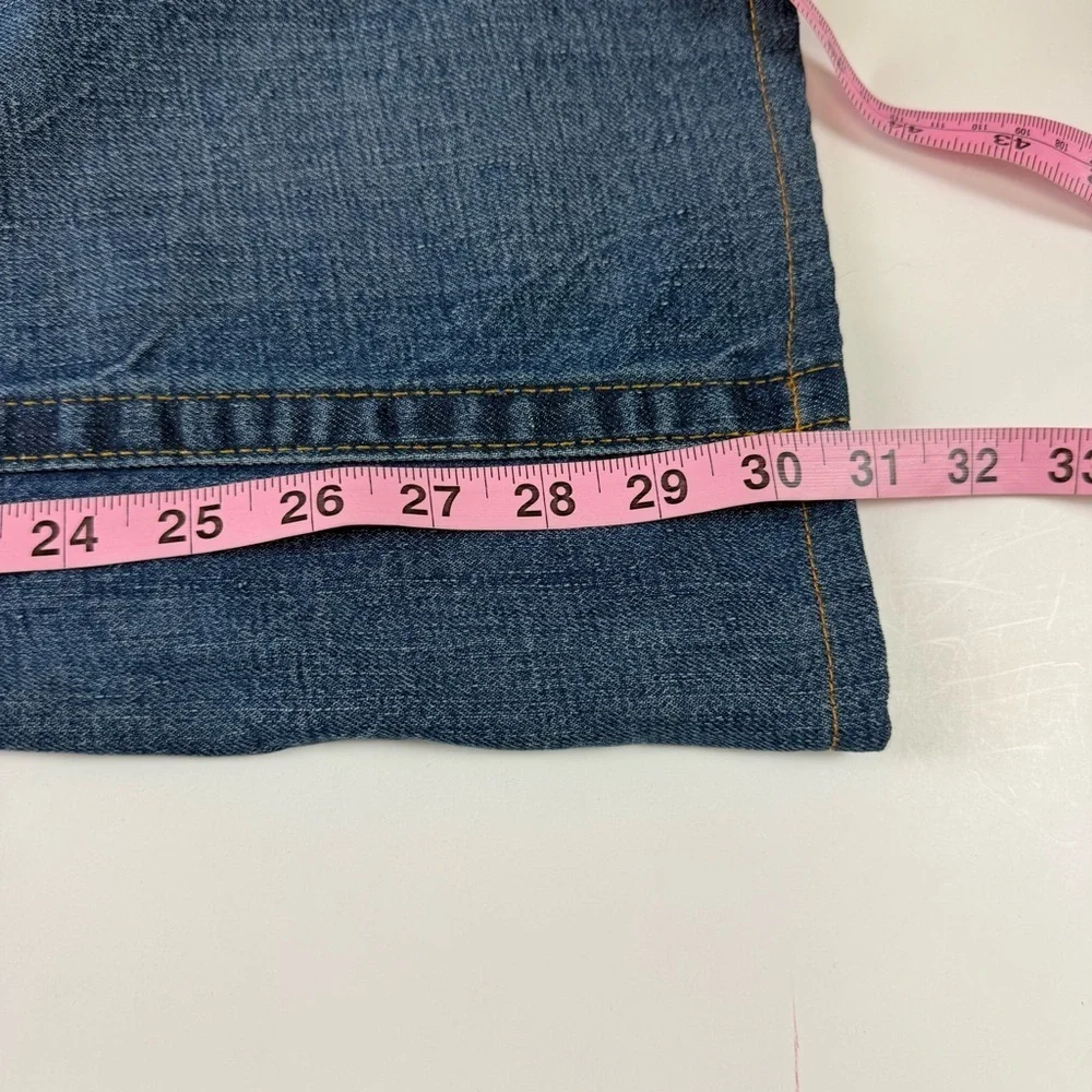 True Religion Jeans Mens 30 Blue Cotton Denim Embroidered Tag Made in USA